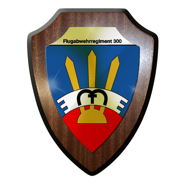 Wappenschild / Wandschild -Flug Abwehr Regiment 300 Flug Abwehr Raketen #9612
