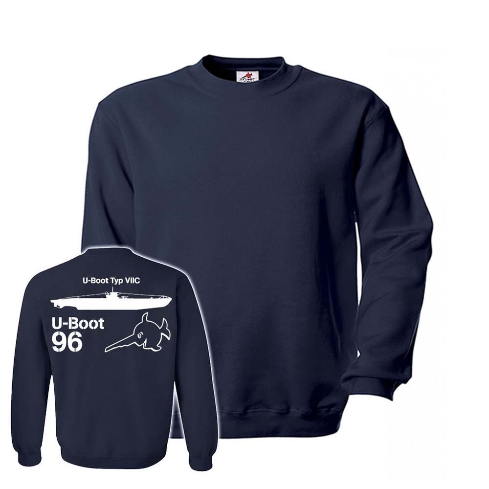 Pulli U-Boot Typ VIIC U96 Rückendruck Unterseeboot Marine Fisch #24584