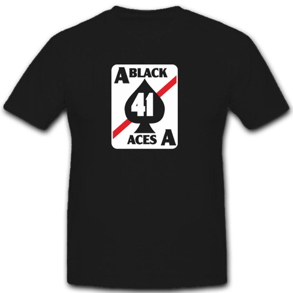VFA 41 Black Aces Geschwaderabzeichen Ass Wappen Abzeichen Emblem- T Shirt #3720
