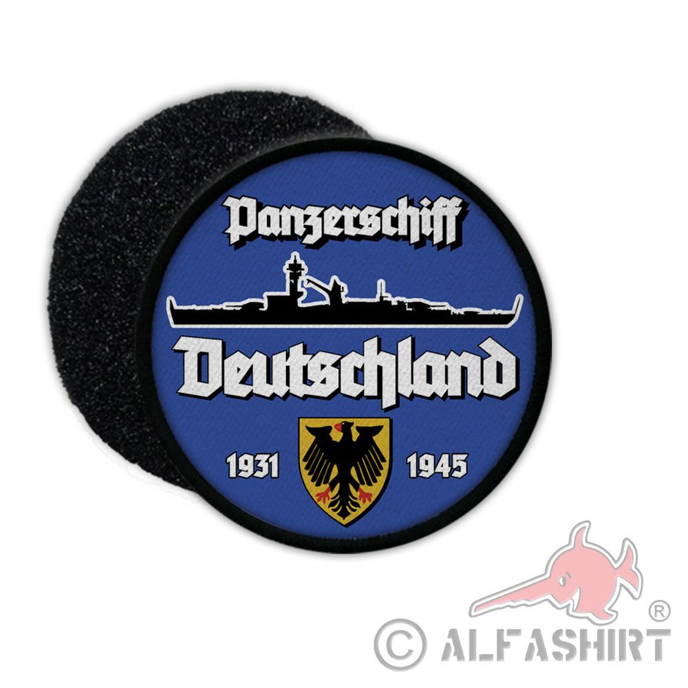 9cm Patch Panzerschiff Deutschland Marine Lützow Aufnäher Abzeichen#36400