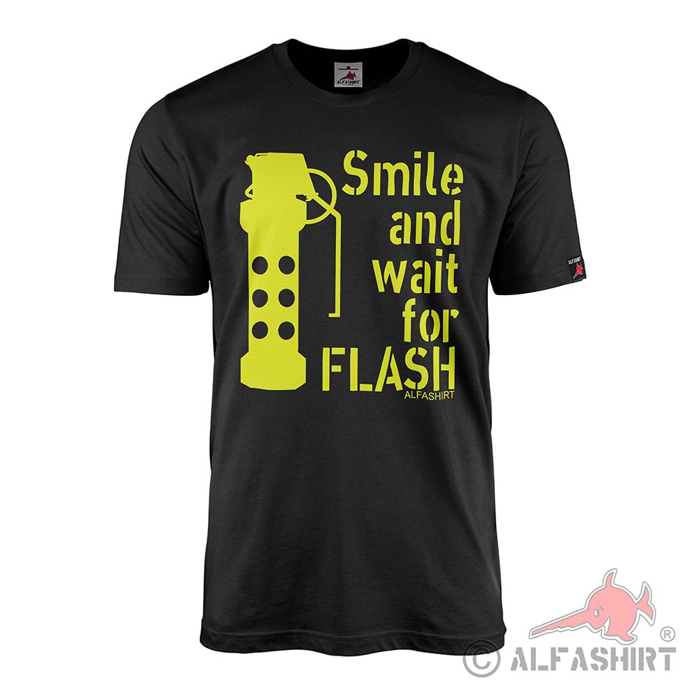 Smile and wait for flash Flashbang M84 T-Shirt #41185