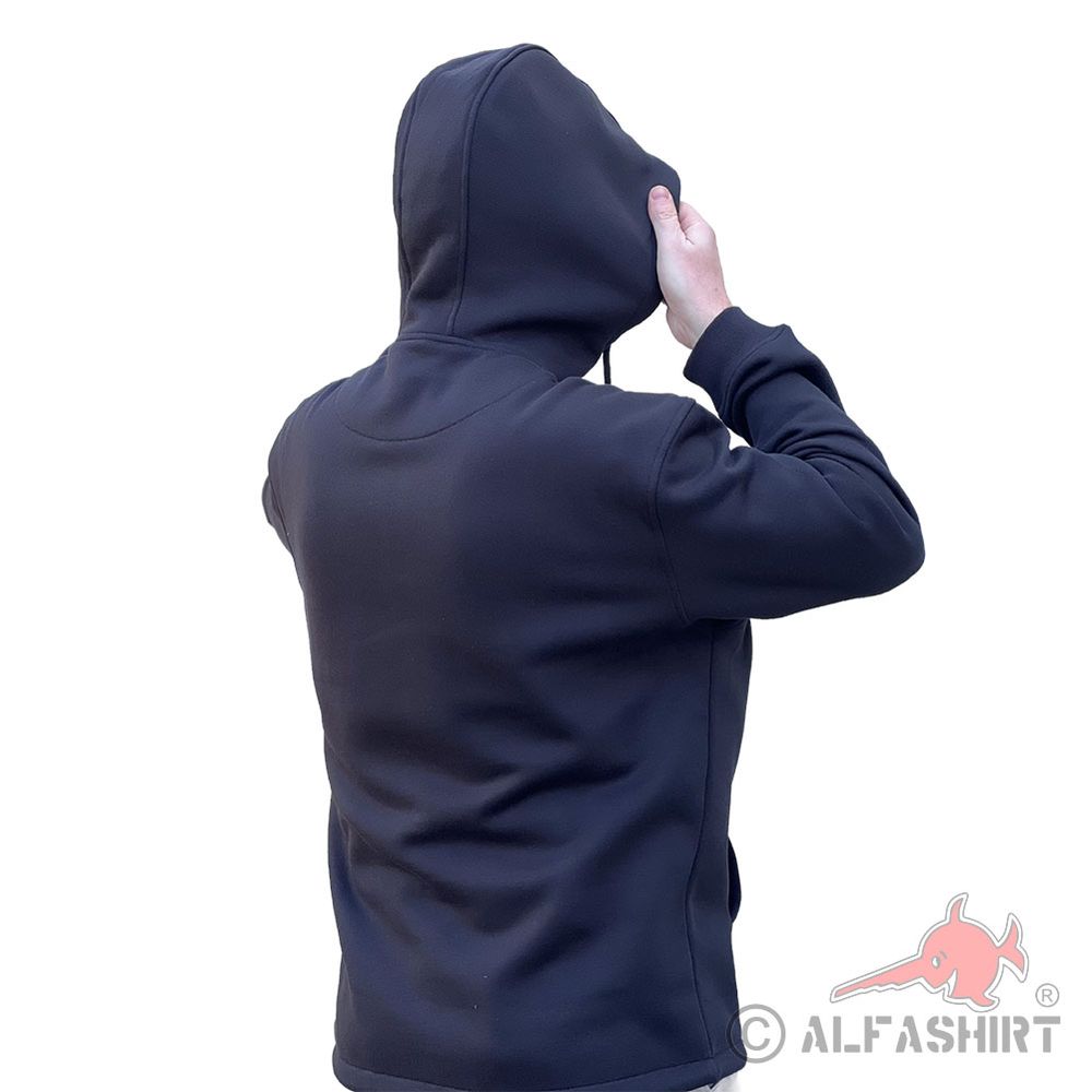 Tactical Outdoor Hoodie Sweatshirt schwarz mit Kapuze Brusttasche Kragen #44291 Tactical Outdoor Hoodie Sweatshirt schwarz mit Kapuze Brusttasche Kragen #44291