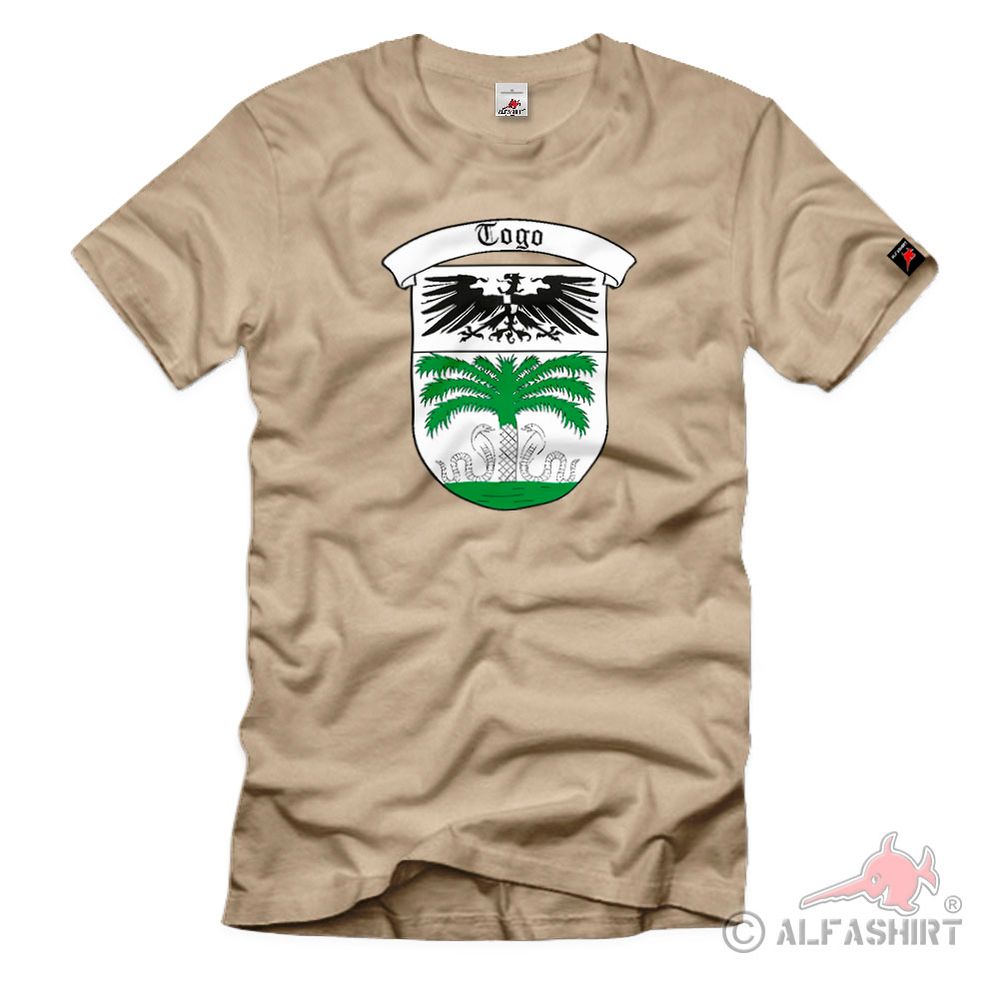 Deutsche Kolonie Togo Afrika Wappen Emblem Logo Schutztruppen T Shirt #2561