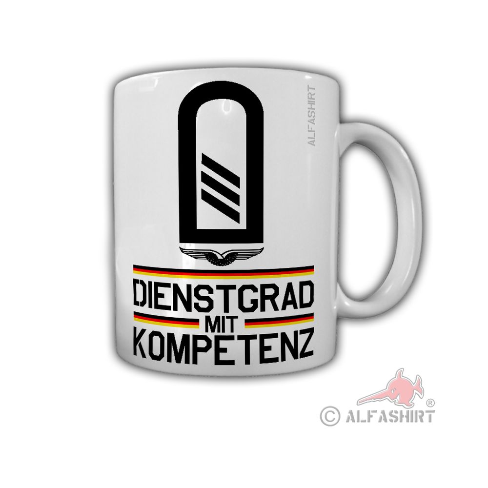 Luftwaffen Hauptgefreiter BW Schulterklappe BW LuHptGefr Dienstgrad Tasse #27857
