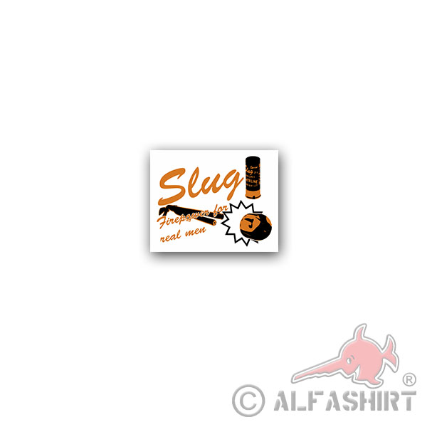 Sticker Slug Pumpgun ammunition shotgun Shotgun projectile 9x7cm A3478