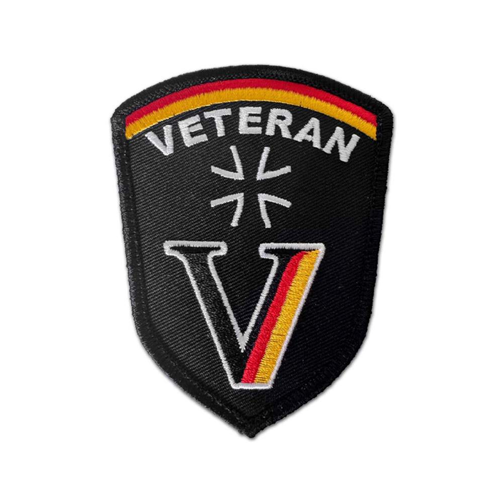 Gestickter Veteranen Patch Bundeswehr Deutschland Bw Soldat Einsatz Abzeichen 9x7cm #47615