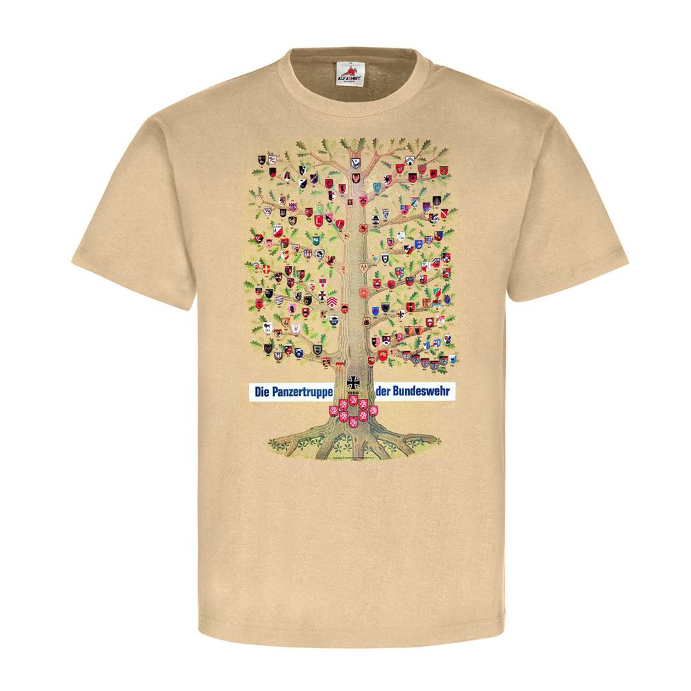 Stammbaum der BW Panzertruppe Bundeswehr Panzer Bataillone T-Shirt #20362