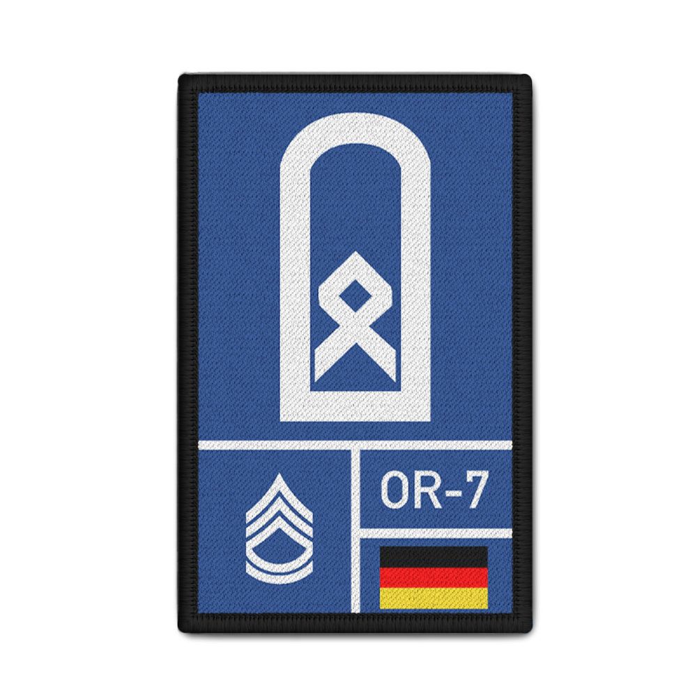 Rank Patch Bundeswehr Heer Luftwaffe Marine Navy Blau #BW-Patch