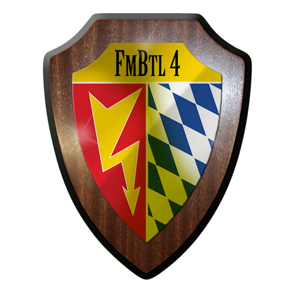 Wappenschild / Wandschild - Fmbtl 4 Bundeswehr Militär Abzeichen #7384