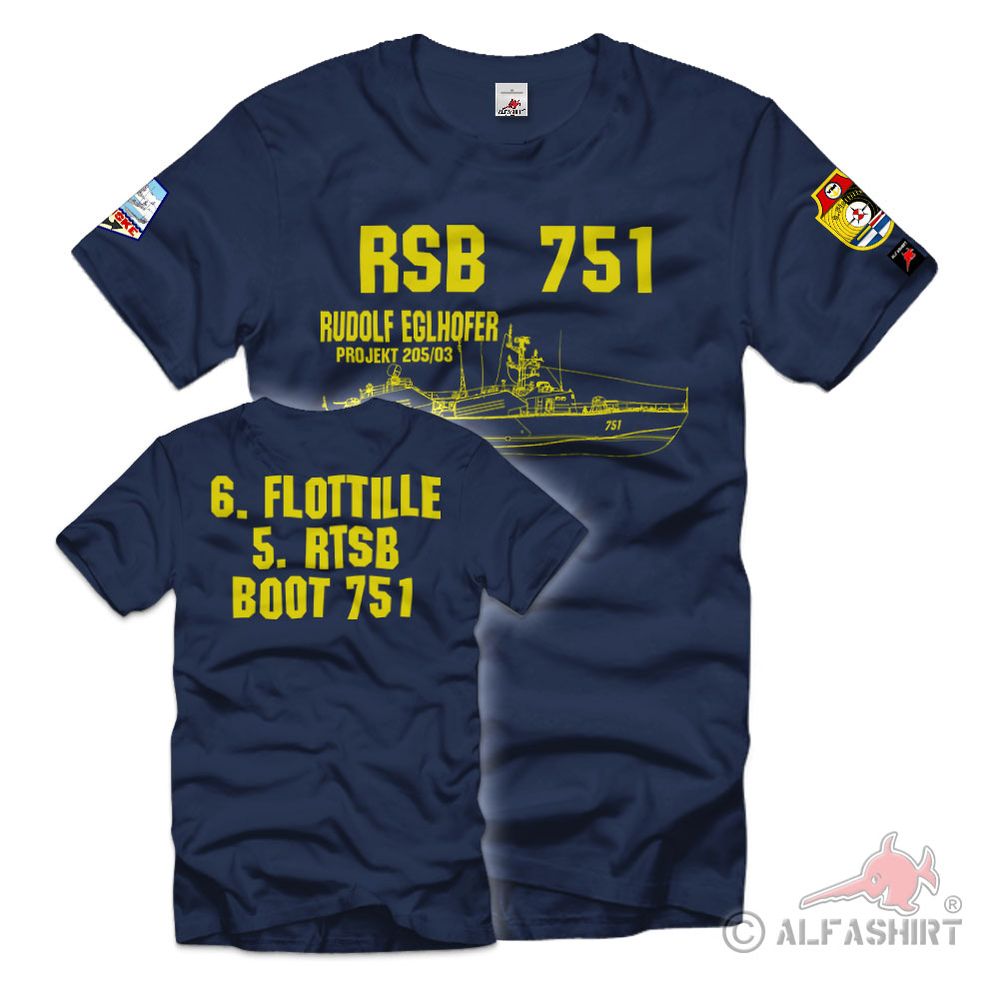 RSB 751 Rudolf Eglhofer Projekt 205 3 Besatzung Dranske Obermaat T Shirt  #37586
