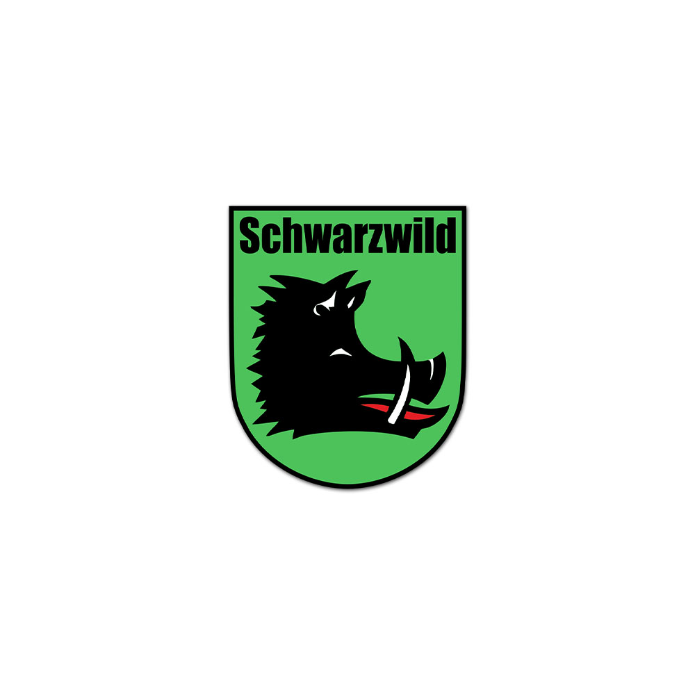 Aufkleber Schwarzwild Eber Bache Wald Jagd Sticker Wald Hochsitz 7cm #A6450