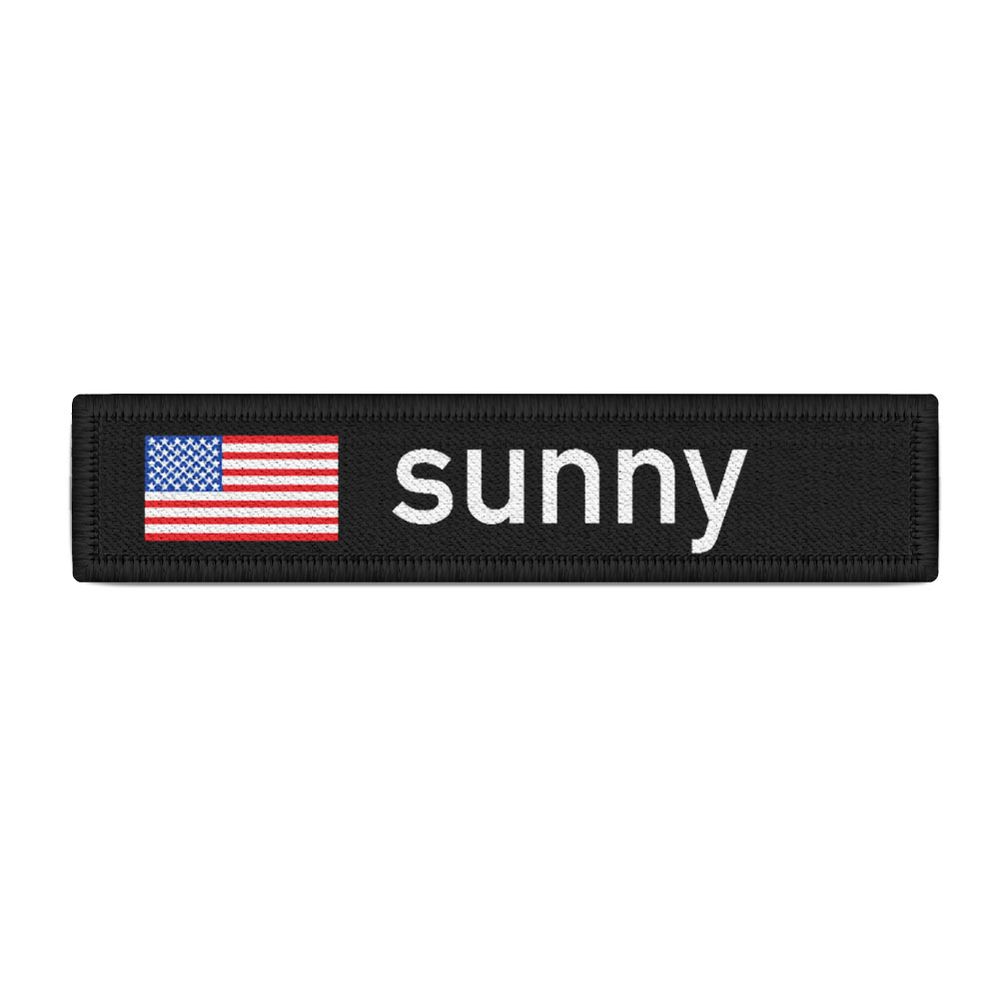 Namenspatch Deutschland Schwarz Name Patch Aufnäher Wunschname #26621