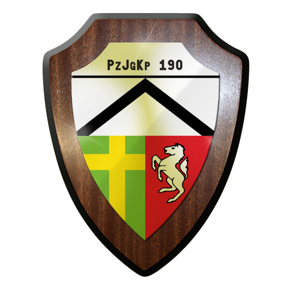 Wappenschild - PzJgKp 190 Panzerjäger Kompanie 190 Bundeswehr Bund Bw - #11746