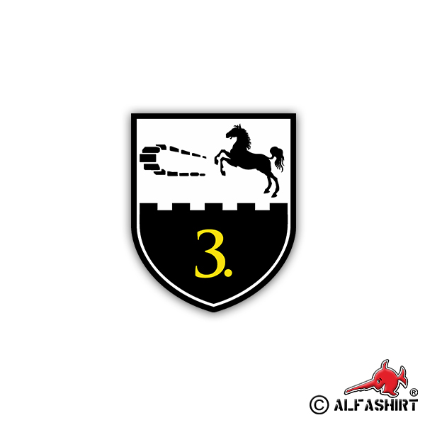 Sticker PzBtl 84 Tank Battalion Soldier Brigade Army BW 6x7cm A2119