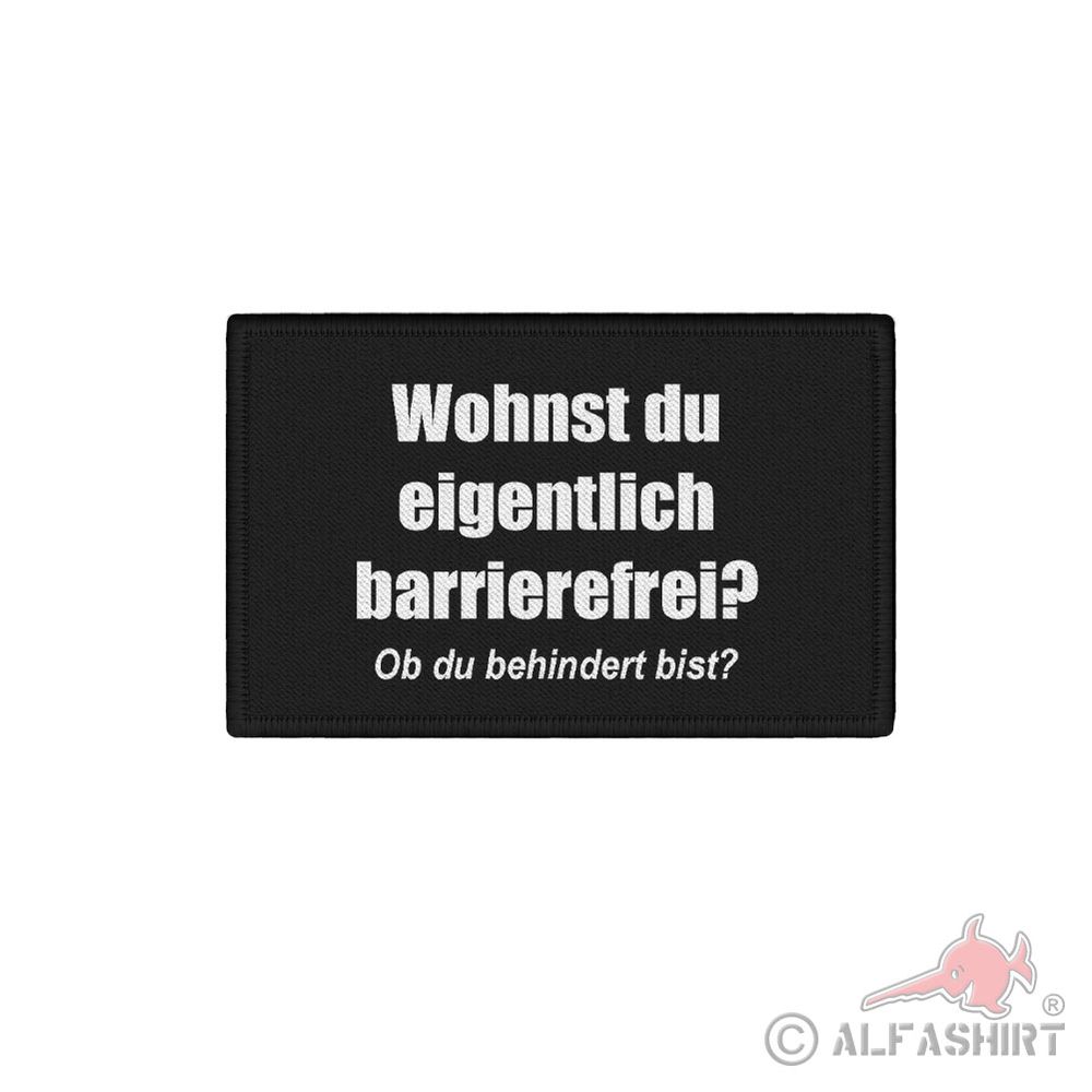 Patch 7.5x4.5cm do you live barrier-free humor sarcasm damage #42795