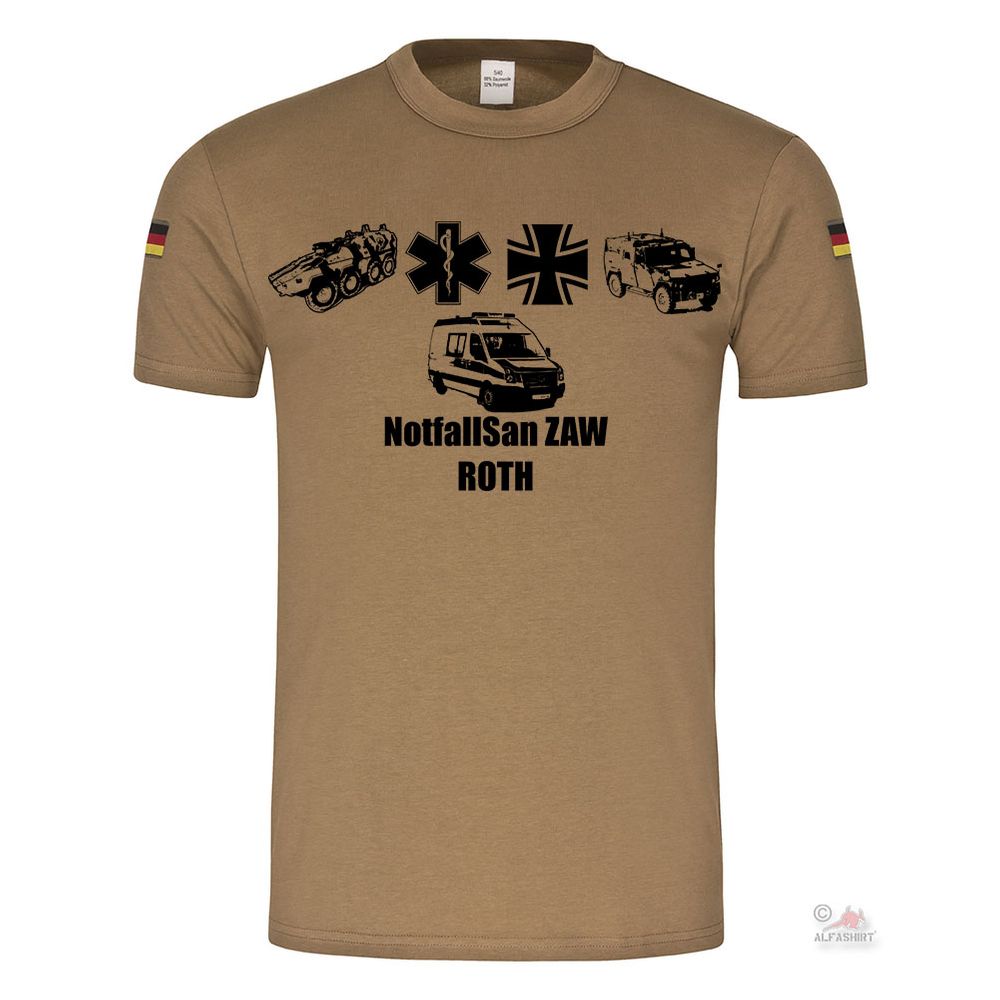 Emergency San ZAW Roth Paramedic BW Lecture Hall Vehicle Tropical Shirt # 19944