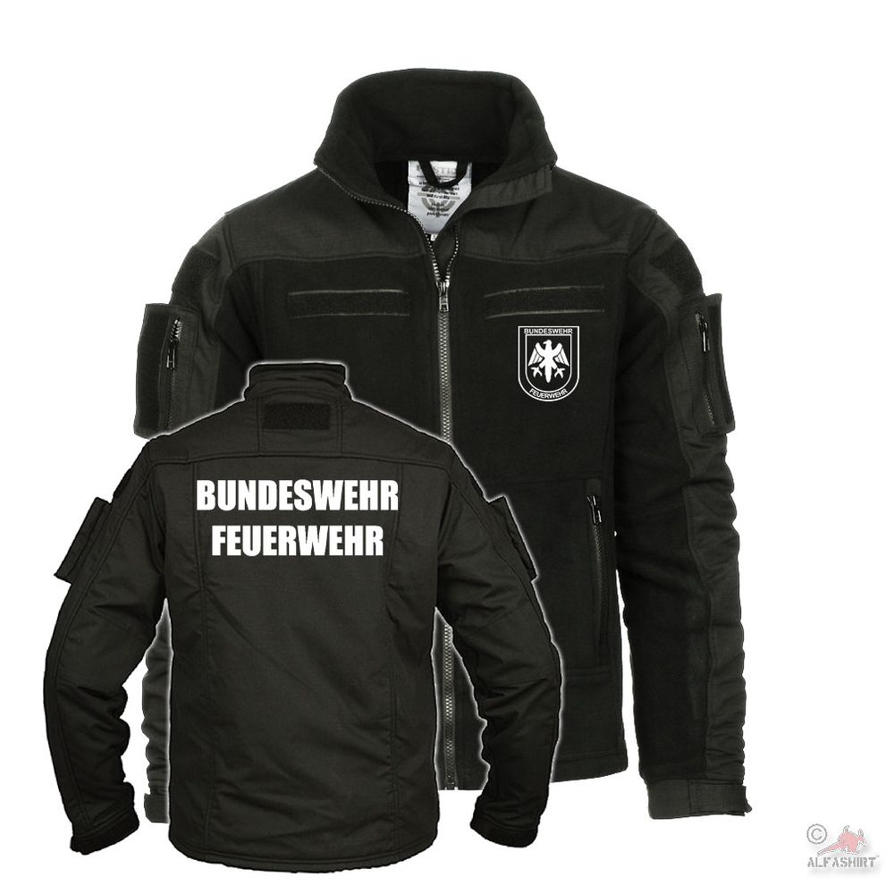 Tactical fleece jacket Bundeswehr fire brigade military fire firefighter #42434