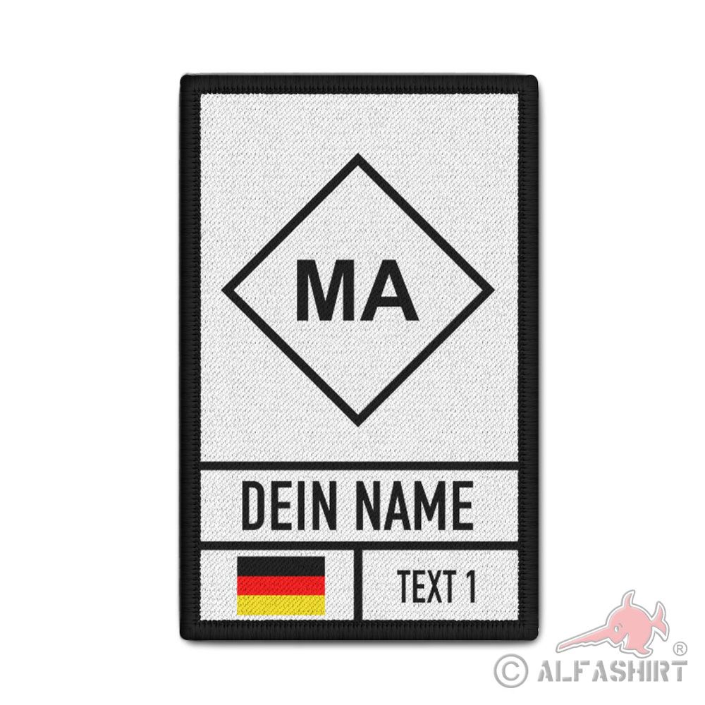 Rank Patch personalisiert Feuerwehr taktisches Zeichen Maschinist MA #43727