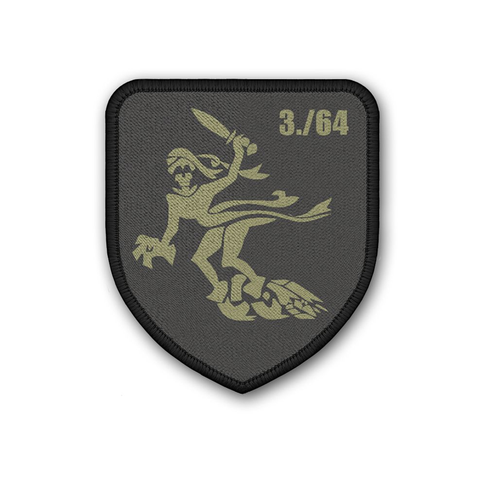Patch 3 PzBtl 64 Panzerbataillon Wolfhagen die Wölfe Kompanie Gespenst #23599