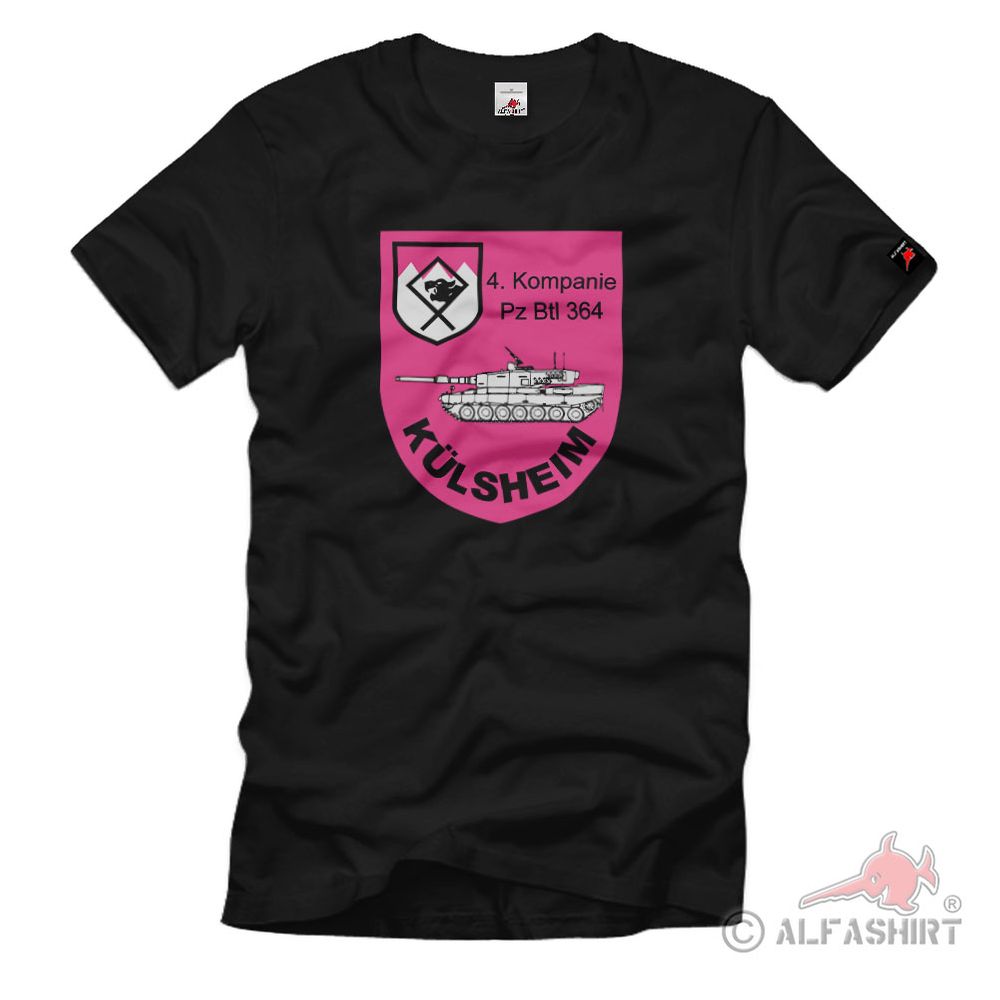 4 KpPzBtl 364 Külsheim Bundeswehr Coat of Arms Military Unit Emblem T-Shirt #38920