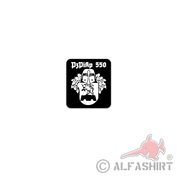 Sticker PzPiKp 550 Panzerpionierkompanie BW unit 6x7cm A3458