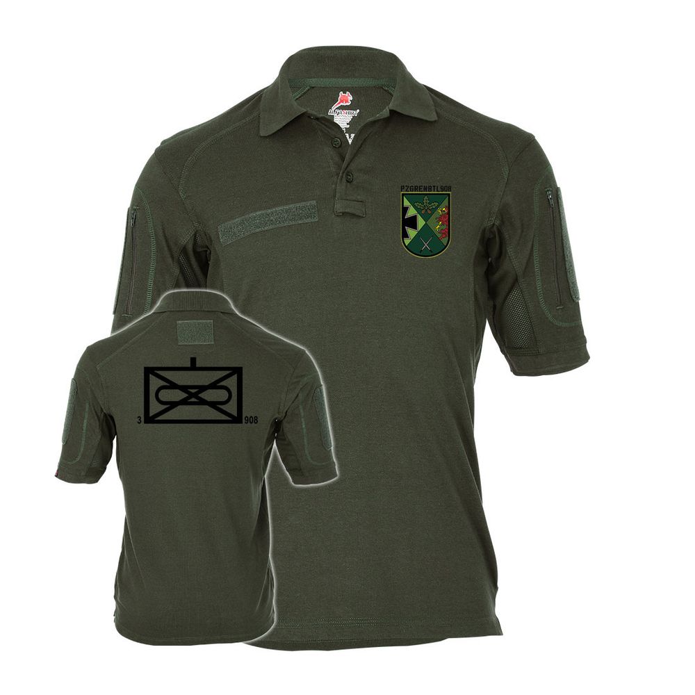 Tactical Polo 3 PzGrenBtl 908 Abzeichen Wappen Tarn Version Grenadiere #36200