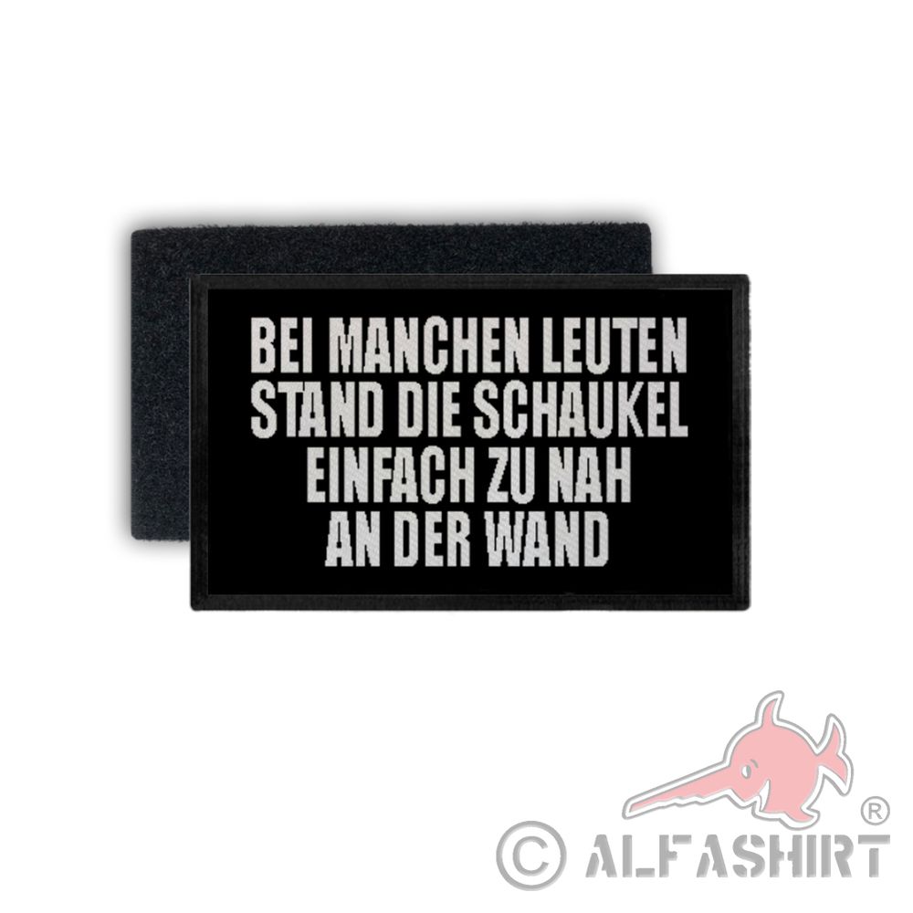Patch With some people Fun Humor Stupid Dissen saying Funny 7.5x4.5cm # 34419
