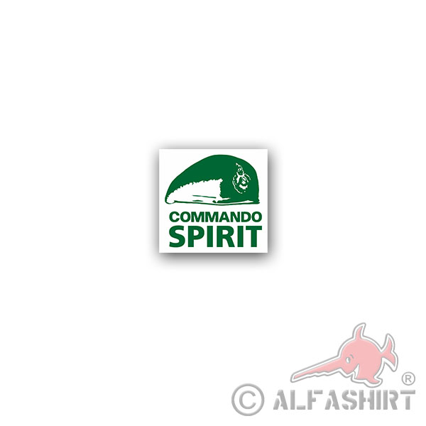 Sticker Commando spirit Royal Marines Commandos Navy 7x7cm A3516