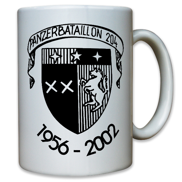 PzBtl 204 Tank Battalion Tank Battalion Military Badge Emblem Cup # 12153