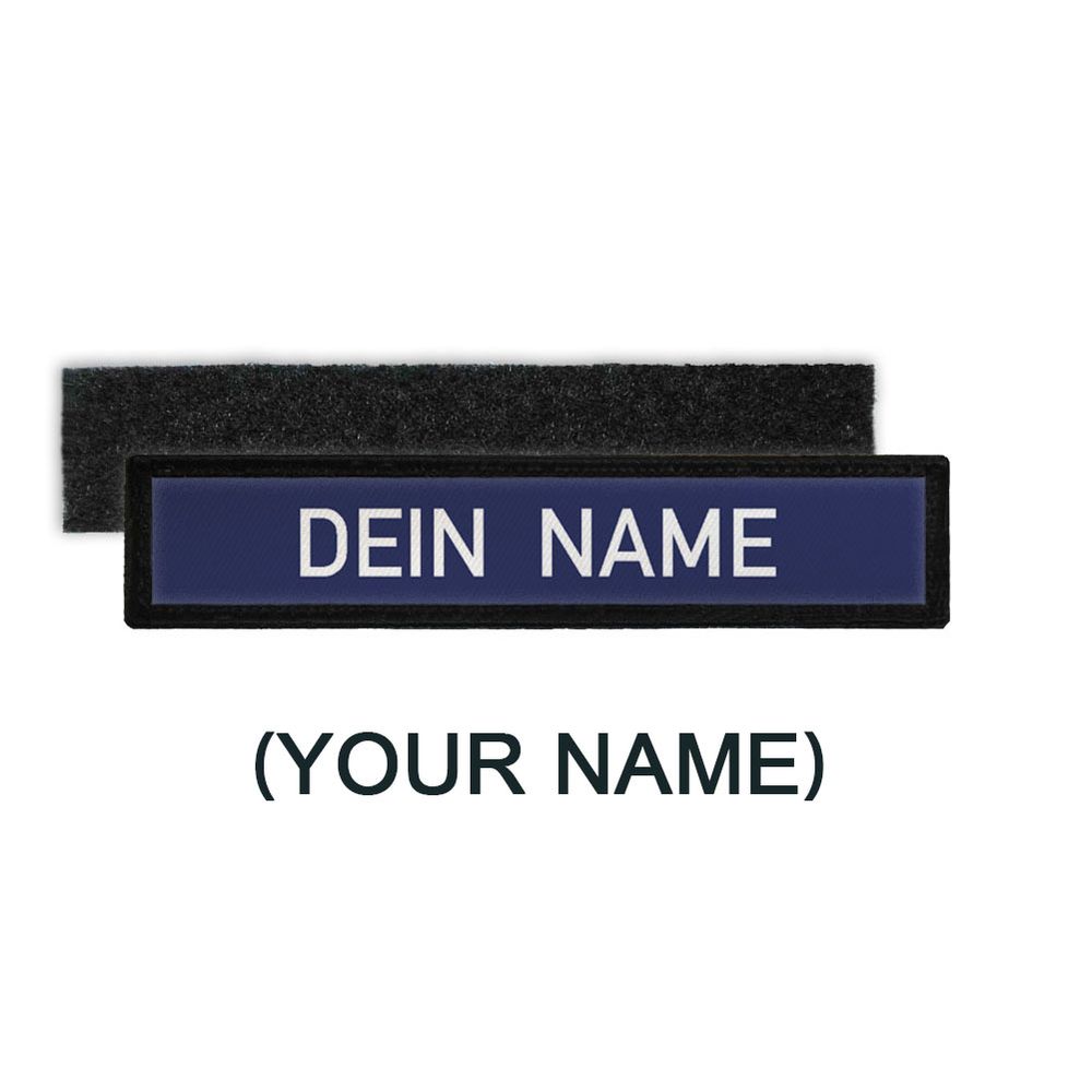 Namenschild Patch dunkel-blau Namen Uniform personalisiert Feuerwehr #24127