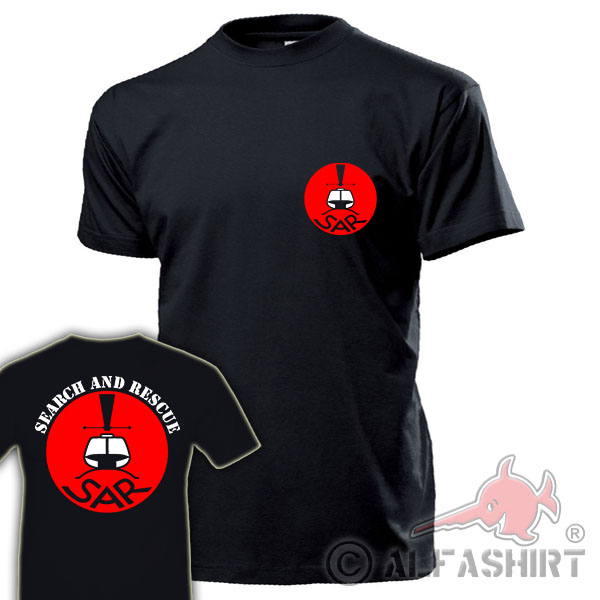SAR Search and Rescue Logo militärischen Such- Rettungsdienstes - T Shirt #17681