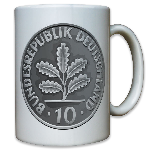 Deutsche Mark Geld Währung Münze BRD Sammler - Tasse Becher Kaffee #9914