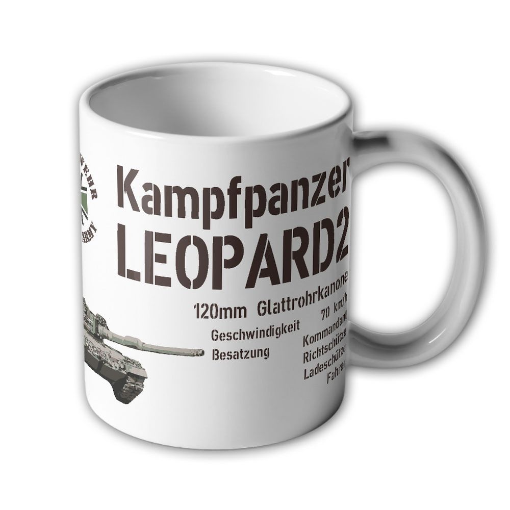 Cup Drinking Cup Leopard 2 Leo Weapons Technology Tank Armor Troop BW #25589