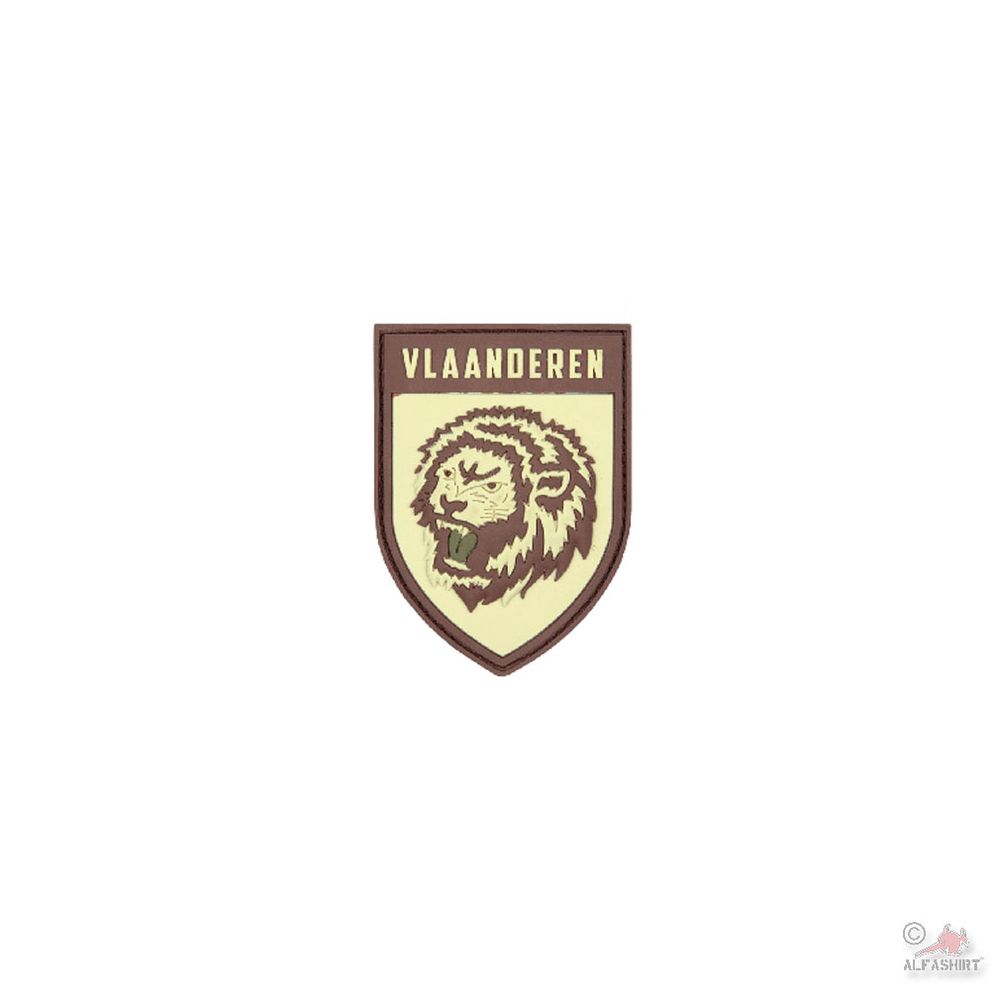 Patch VLAANDEREN COYOTE Belgium Nederlands Tijger insigne Airsoft 9x7 cm # 26734