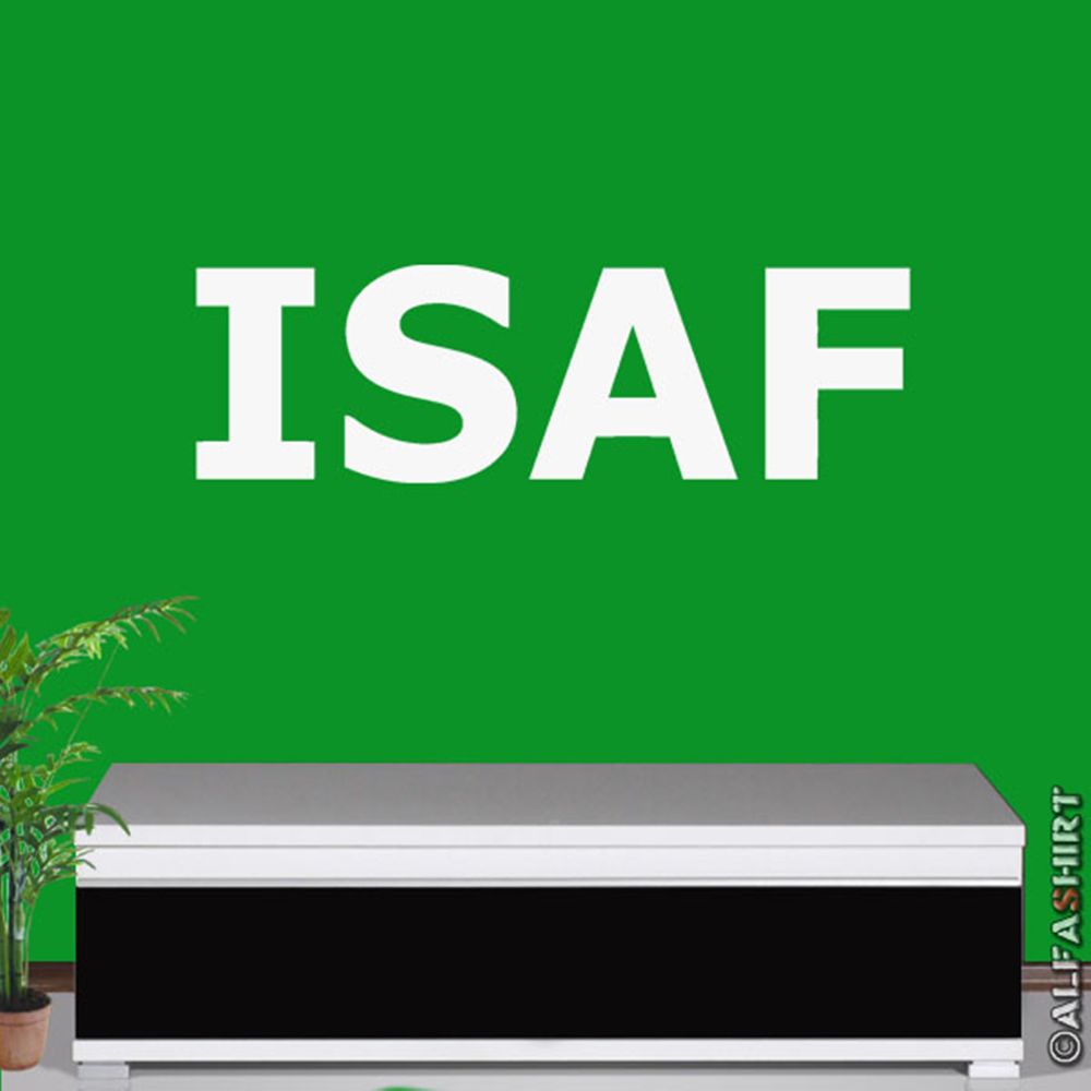 ISAF international security assistance force Wandtattoo 70x21cm #7124