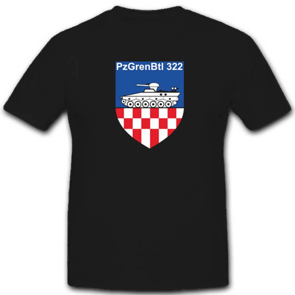 Pzgrenbtl 322 Wappen Abzeichen Schützenpanzer Marder  T Shirt #3344