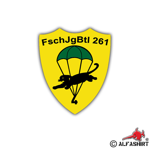 Sticker 3 FschJgBtl 261 Paratrooper Btl Bundeswehr 7x6cm A1869