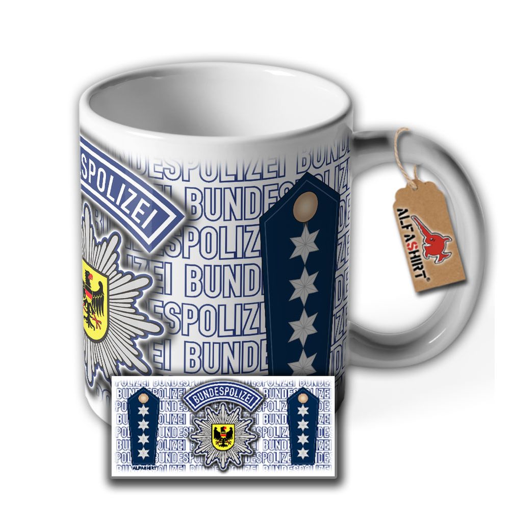 Polizeihauptkommissar A12 Bundespolizei BPOL PHK Erster EPHK Tasse #29139