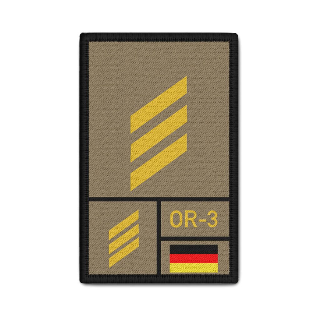 Rank Patch Bundeswehr Heer Luftwaffe Marine Sand #BW-Patch