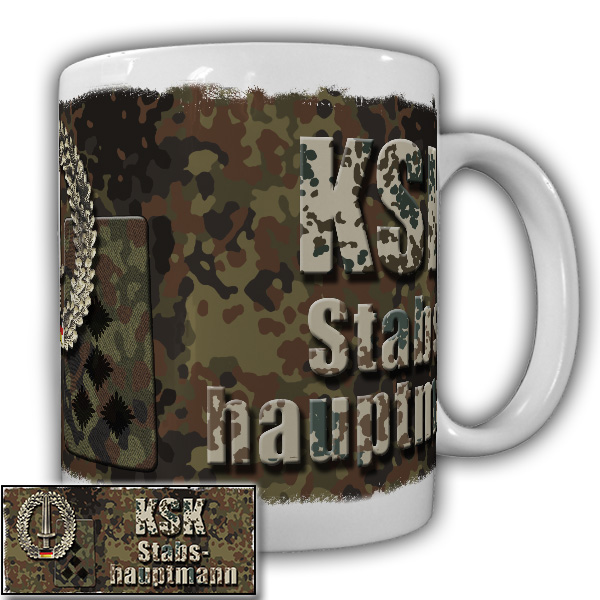 KSK Tasse Stabshauptmann der Kommando Spezialkräfte Barettabzeichen #20932