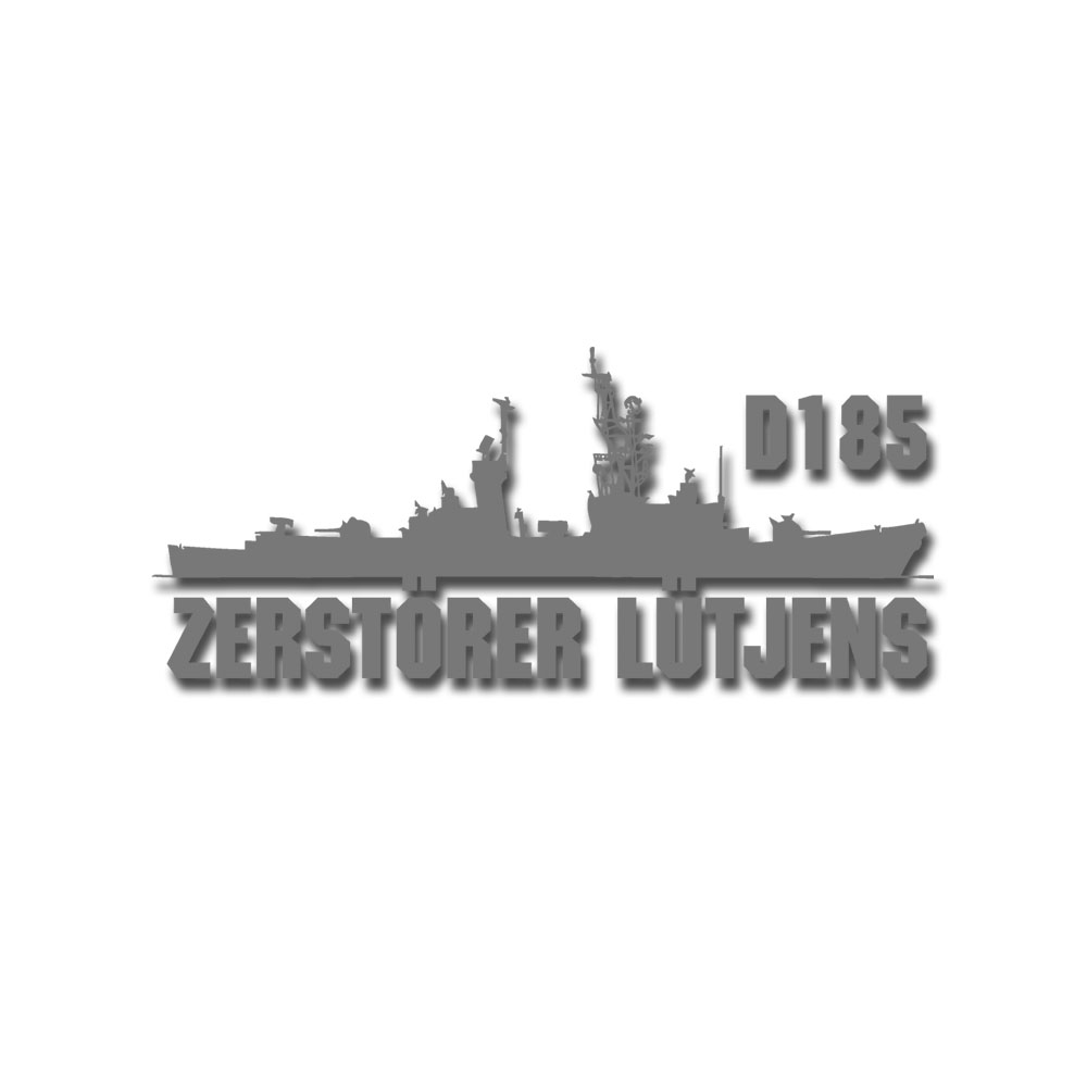 Sticker 15x6.5cm Destroyer Lütjens D185 Class 103B Guided Missile Destroyer #A6492