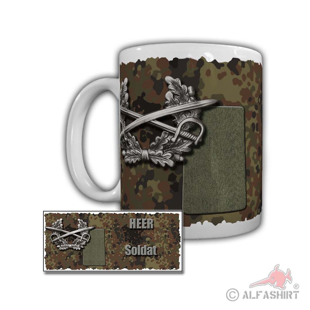 Tasse Heer Soldat Marine Luftwaffe Teilstreitkräfte Rangabzeichen BW #29610
