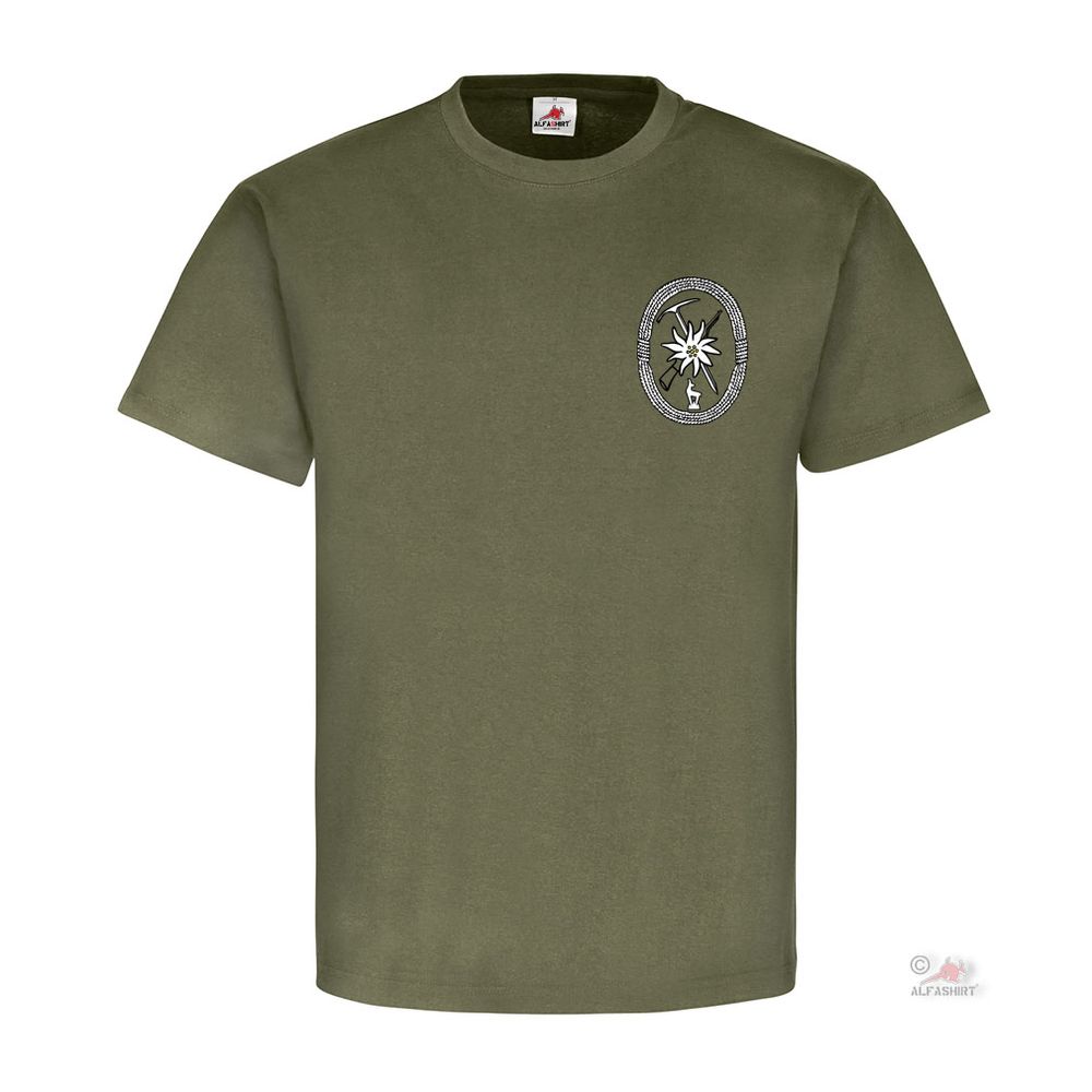 Mountaineer General GebJg Edelweiss Gams Coat of Arms Badge - T Shirt # 18520
