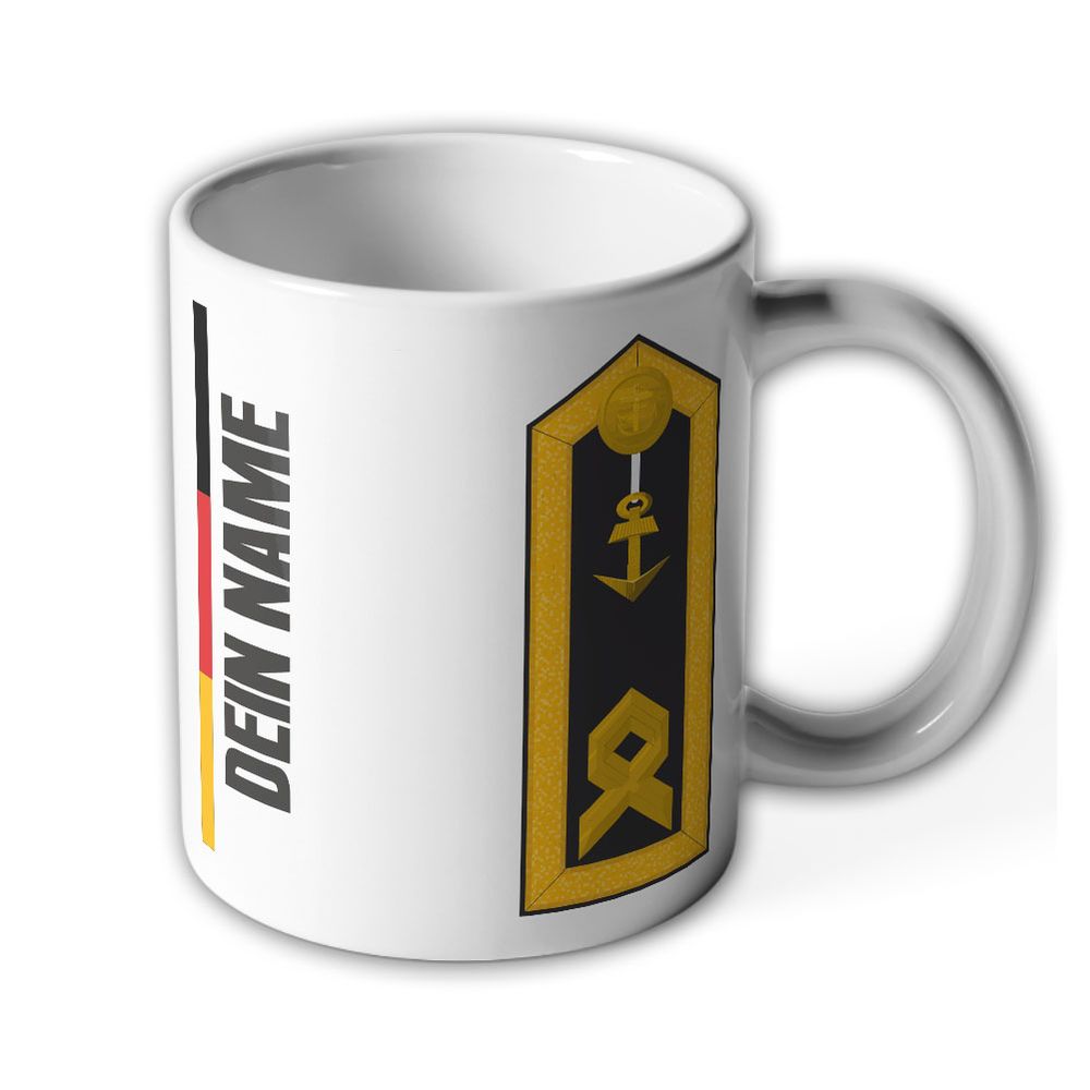 Cup personalized with name Captain HptBtsm HB rank Marine #42931