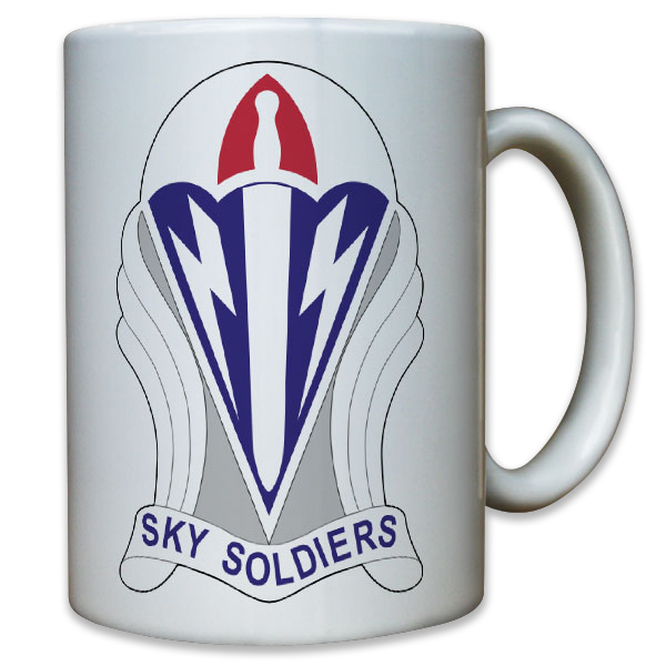 Airborne Brigade US Army Fallschirmjäger Einheit Wappen Abzeichen - Tasse #9543