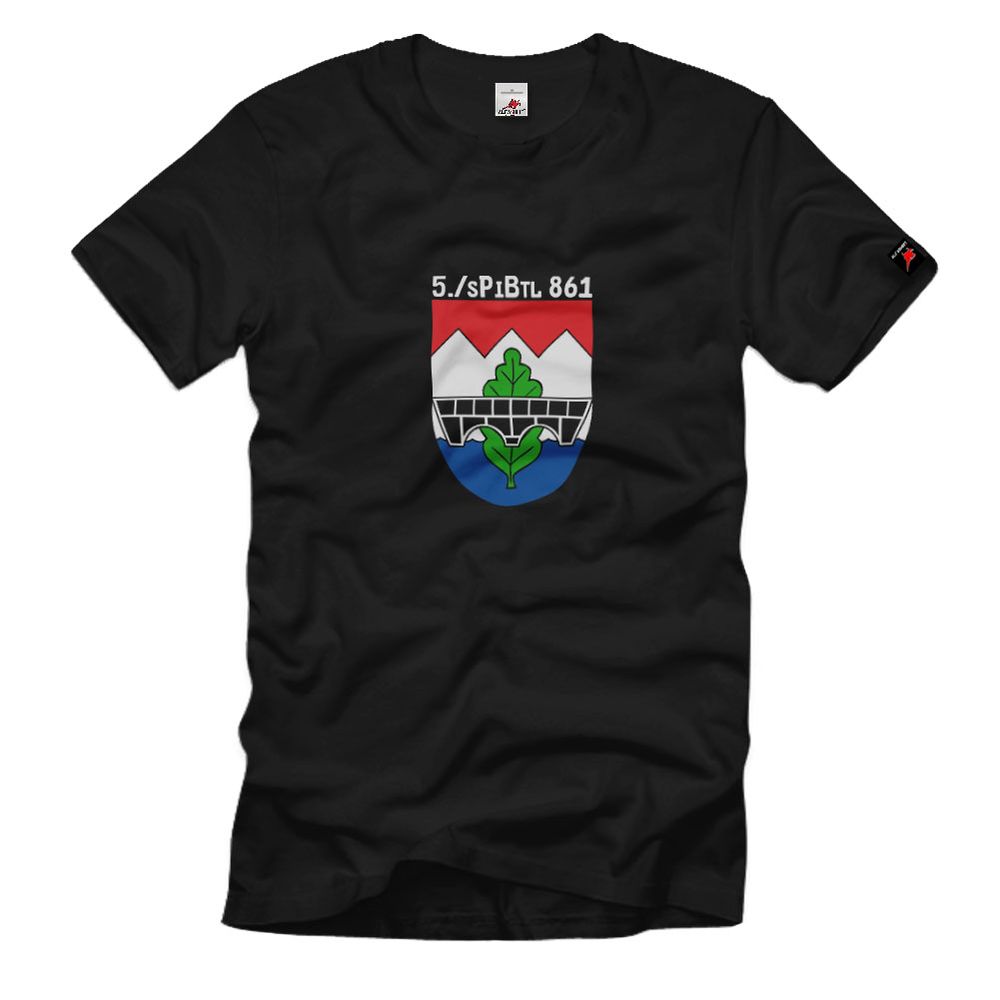 5 sPiBtl 861 Schweres Pionierbataillon Militär Wappen Kameraden T-Shirt#5083