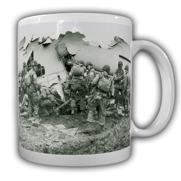 Tasse US Fliegertasse Soldaten Militär WW2 Army Airborne Normandie #22201