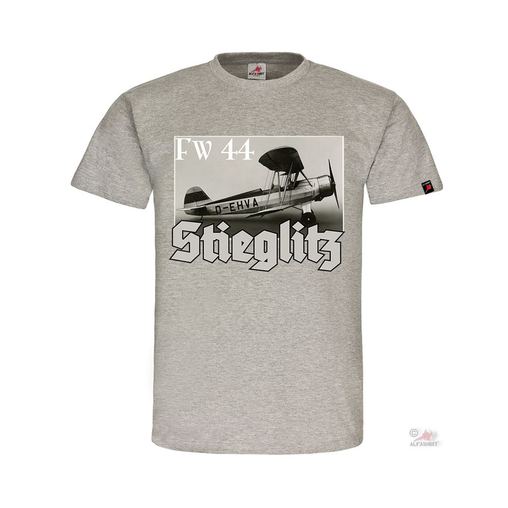 Fw 44 Stieglit Doppeldecker Flugzeug Oldtimer Schulflugzeug Focke T-Shirt#32095