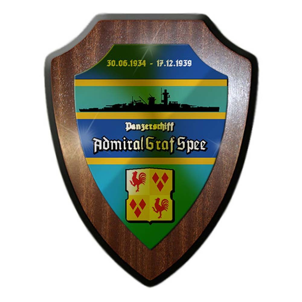 Wappenschild Panzerschiff Admiral Graf Spee See Schiff wilhelmshaven #24240