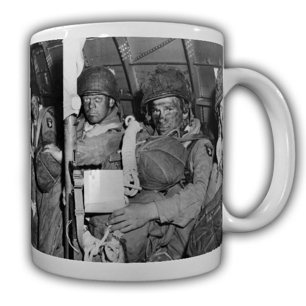 Tasse Airborne Normandie D-Day WW2 Weltkrieg US Army Kaffebecher #22202